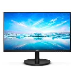 Philips monitor 221v8a da 22``, adaptive sync 75 hz, va, full hd, 4 ms, hdmi, vga, casse audio integrate, attacco vesa, nero