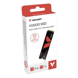 Ssd-solid state disk m.2(2280) nvme 512gb pcie3.0x4 verbatim vi3000 read:3100mb/s write:2100mb/s (49374)