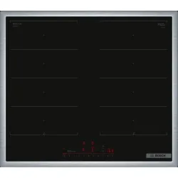 Bosch serie 6 pxx645hc1e piano cottura nero da incasso 60 cm piano cottura a induzione 4 fornello(i)