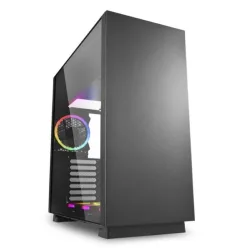 Sharkoon pure steel rgb cabinet midi atx tower finestrato nero