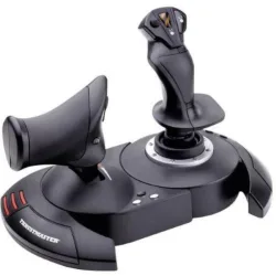Thrustmaster t-flight hotas x joystick con manetta staccabile e configurazione diretta per un decollo immediato completamente programmabile per pc e ps3 usb