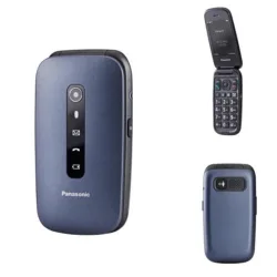 Panasonic kx-tu550exc 4g senior phone 2,8 clamshell fotocamera 1.2mpx 300 ore standby 4g lte italia blu