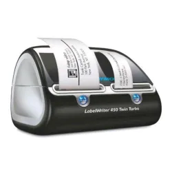 Dymo labelwriter 450 twinturbo stampante termica diretta per etichette 600x300 dpi nero argento