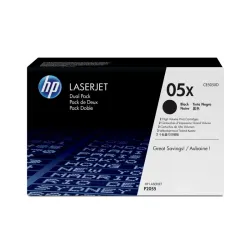 Confezione 2 Toner HP 05X Nero CE505XD Nuovi OVP A-Ware Originali LJ P2055 Rg IVA