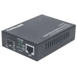 Intellinet 510493 convertitore multimediale di rete 1000 mbit/s nero