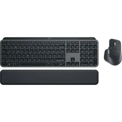 Logitech mx keys s combo tastiera mouse incluso ufficio rf senza fili + bluetooth qwertz svizzere grafite