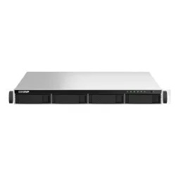Qnap ts-464u-rp nas chassis rack 1u celeron n595 2.9ghz ram 8gb-4 bay hdd/ssd 2.5/3.5-lan 10/100/1000/2500 mbps colore nero
