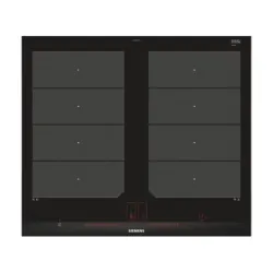 Siemens ex675lxc1e piano cottura nero, acciaio inossidabile da incasso piano cottura a induzione 4 fornello(i)