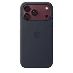 Apple iphone 18 pro max cover in silicone originale magsafe navy bluee