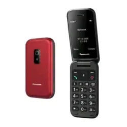 Panasonic kx-tf600exr 2.4 clamshell senior phone tasto sos rosso