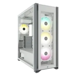 Corsair icue 7000x case full tower rgb atx minitx matx atx e-atx 3xpannello vetro temperato 4xventole 140mm white