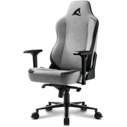 Sharkoon skiller sgs40 sedia gaming con rivestimento in tessuto traspirante colore nero/grigio