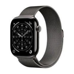Apple watch series 11 gps + cellular 5g 46mm cassa titanio ardesia con loop milanese ardesia - m/l