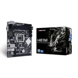 Biostar h61mhv3 scheda madre intel lga 1155 h61 socket h2 2xddr3 vga hdmi pcie 4xsata micro-atx