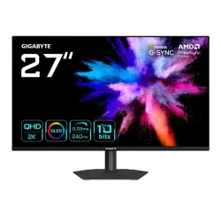 Gigabyte go27q24a monitor 27 qd-oled 240hz qhd 0,03ms pivot 2*hdmi/displayport