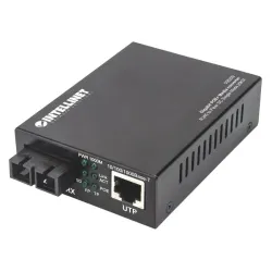 Intellinet 508209 convertitore multimediale di rete 1000 mbit/s 1310 nm modalità singola nero