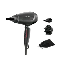 Rowenta k/pro stylist cv887lf0 asciuga capelli 2.200w emissione di ioni 6 impostazioni 2 temperature accessori versatili nero