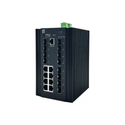 Levelone igx-2072 switch di rete gestito l2+ gigabit ethernet (10/100/1000) nero