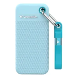 Verbatim pocket ssd 1tb esterno portatile usb-c 3.2 gen 2 (3.1 gen 2) lettura 10.000 mb/s scrittura 10.000 mb/s azzurro