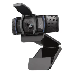 Logitech c920s hd webcam pro full hd 30fps autofocus microfono integrato audio stereo clip fissaggio laptop lcd monitor copriobiettivo nero