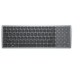 DELL KB740 tastiera RF senza fili + Bluetooth QWERTZ Tedesco Grigio, Nero