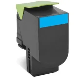 Cartuccia toner originale Lexmark ciano 80C2HC0 802HC NUOVA IMBALLO ORIGINALE per CX410, CX510
