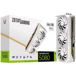 Zotac geforce rtx 5080 solid oc white edition 16gb gddr7 dlss4 hdmi/3*displayport pci ex 5.0 16x
