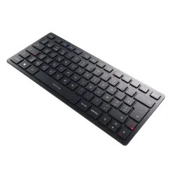 Cherry kw 9200 mini tastiera universale usb + rf wireless + bluetooth azerty belga nero