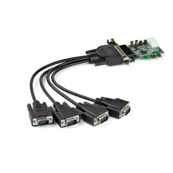 Startech.com scheda adattatore seriale pci express rs232 a 4 porte - scheda controller host seriale pcie rs232 - pcie a seriale