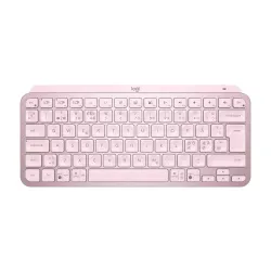 Logitech mx keys mini tastiera universale rf senza fili + bluetooth qwerty nordic rosa
