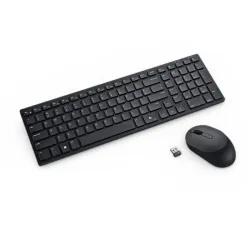 Dell km555 tastiera mouse incluso universale rf senza fili + bluetooth qwertz tedesco nero