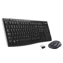Logitech Wireless Combo MK270 tastiera Mouse incluso USB QWERTZ Svizzere Nero