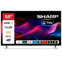 Sharp 55hm5246e - 55 smart tv qled 4k - tivo os - frameless - hdr - audio harman kardon - it
