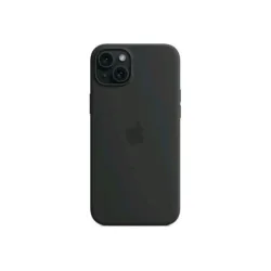 Apple iphone 15 plus silicone case cover magsafe in silicone nero