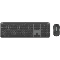 Logitech mk950 signature for business tastiera mouse incluso ufficio rf senza fili + bluetooth qwerty inglese uk grafite