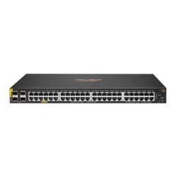 Hpe aruba 6000 48g cl4 4sfp 370w switch gestito l3 48 x 10/100/1000 (poe+) + 4 x gigabit sfp poe (370 w) montabile su rack