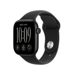 Apple watch series 12 2026 gps cassa 42mm in alluminio nero con cinturino sport nero s/m