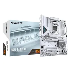 Gigabyte b850 eagle ice scheda madre - cpu amd ryzen serie 9000, vrm digitale a 8+2+2 fasi, fino a 8200 mhz ddr5 (o.c), 1 x m.2