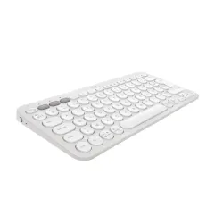Logitech pebble keys 2 k380s tastiera universale rf senza fili + bluetooth azerty francese bianco