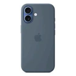 Apple iphone 17 custodia in silicone magsafe anchor blue