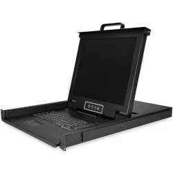 Startech.com rkcons1708k console a rack 43,2 cm (17\) 1280 x 1024 pixel acciaio nero 1u