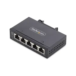Startech.com switch di rete industriale non gestito a 5 porte, 100/1000 ethernet, montaggio su guida din/parete, switch gigabit