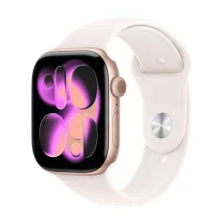 Aw s11 gps+cellular 46mm rose gold aluminium case with light blush sport band - s/m