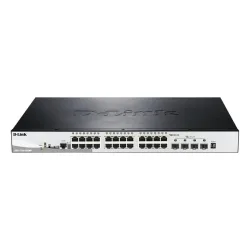 D-link dgs-1510-28xmp switch gestito l3 24 x 10/100/1000 (poe+) + 4 x 10 gigabit sfp+ poe+ (370 w)