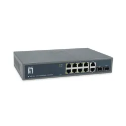 Levelone gep-1221 switch di rete non gestito gigabit ethernet (10/100/1000) supporto power over ethernet (poe) nero