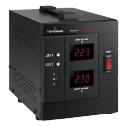 Tecnoware power reg 3000va/2400w stabilizzatore elettronico monofase protezione da sbalzi, picchi e cali di corrente