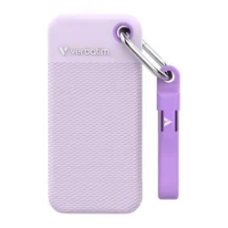Verbatim pocket ssd 1tb esterno portatile usb-c 3.2 gen 2 (3.1 gen 2) lettura 10.000 mb/s scrittura 10.000 mb/s viola
