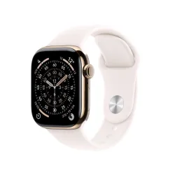 Aw s11 gps+cellular 42mm gold titanium case with light blush sport band - s/m