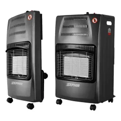 Zephir stufa gas pighevole 3livelli poten.4,2kw nokit regol. zgs41200