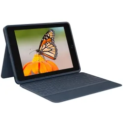 Logitech rugged combo 3 - tastatur und foliohÃ¼lle - apple smart connector - classic blue - fÃ¼r apple 10.2-inch ipad (7